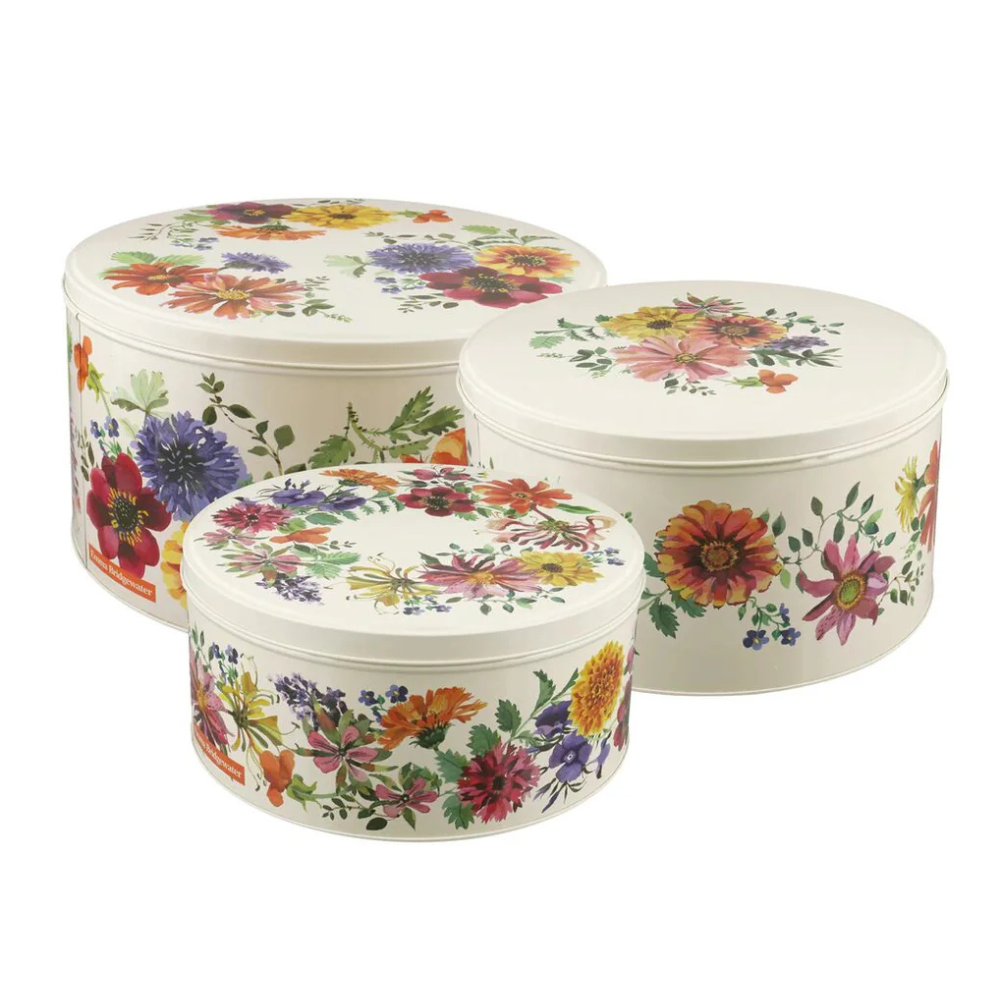 Emma Bridgewater Garden Flowers Round Cake Tin Set of 3(1)
