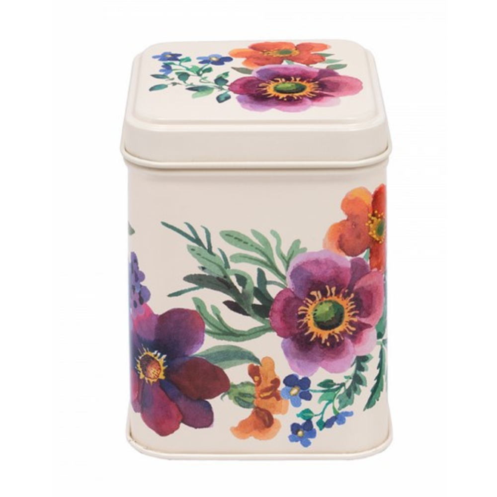 Emma Bridgewater Garden Flowers Small Square Tin Caddy(1)