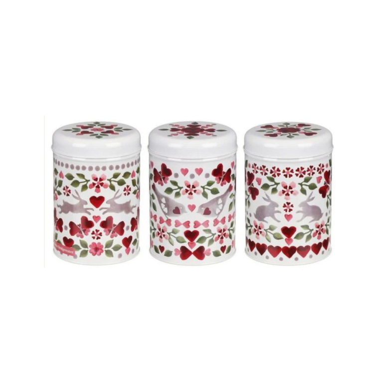 Emma Bridgewater Lovebirds Round Caddies Set of 3(1)