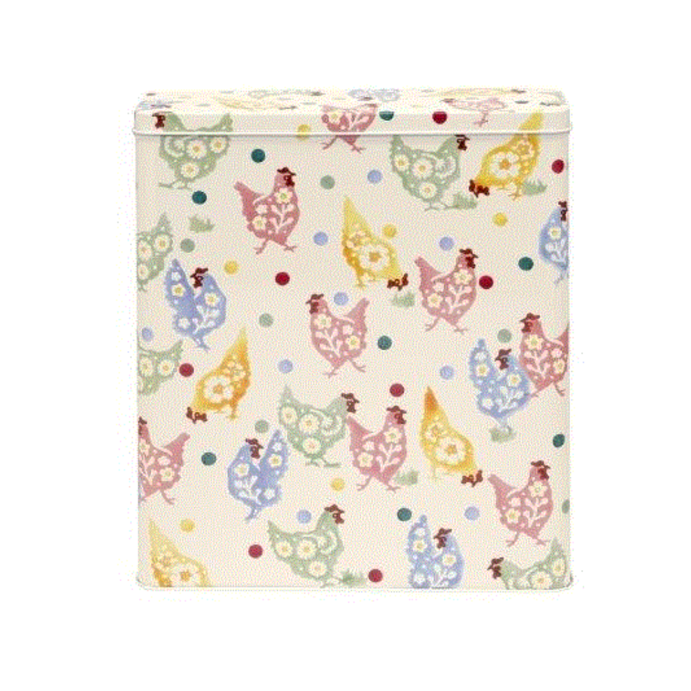 Emma Bridgewater Spring Chickens Tall Cereal Tin