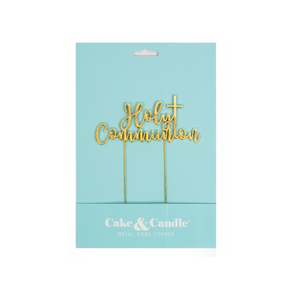 Gold-Plated Holy Communion Cake Topper(2)