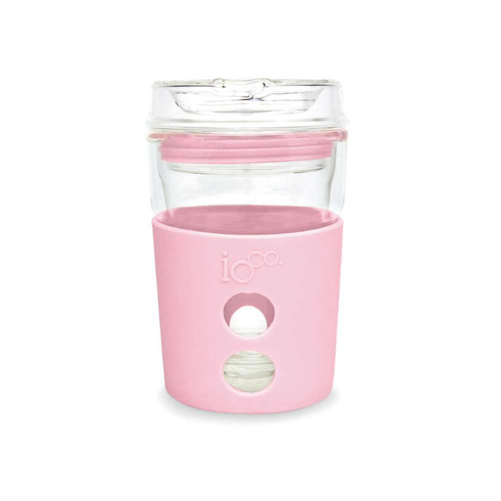 IOco 4oz Piccolo Reusable Glass Coffee Travel Cup Marshmallow