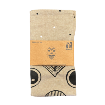 Karen Design Tea Towel Natural NZ Tiki