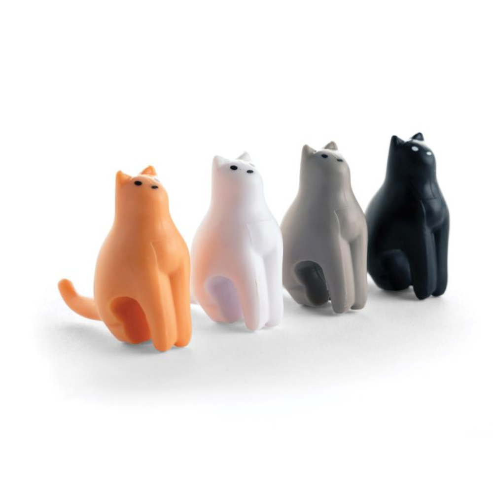 Kikkerland Cat Tea Bag Holders 4pcs (4)