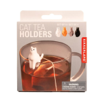 Kikkerland Cat Tea Bag Holders Set of 4