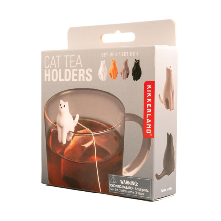 Kikkerland Cat Tea Bag Holders 4pcs