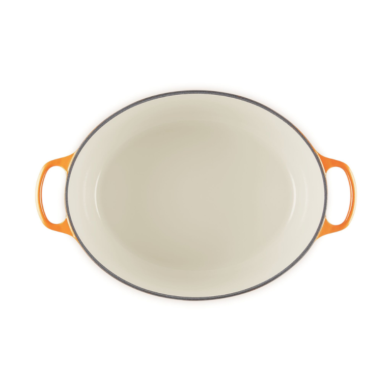 Le Creuset Signature Cast Iron Flamme Dorée Casserole Oval 40cm (1)