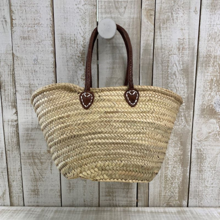 Le Panier French Market Basket with Deluxe Handle Sienna