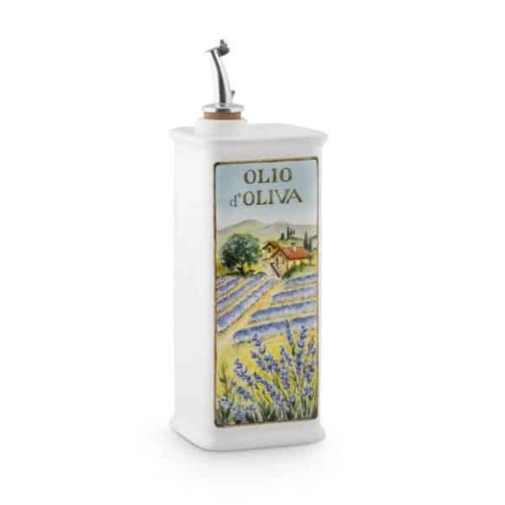NuovaCER Ceramic Olive Oil Cruet 500ml Lavender