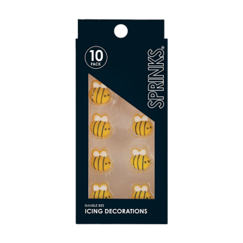 Sprinks Icing Decorations Bumble Bees 10 Pack