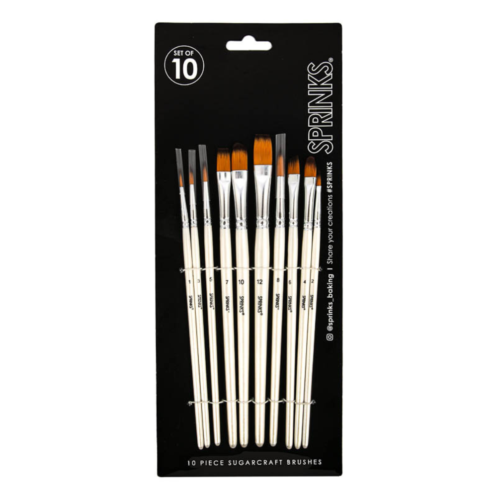 SPRINKS Sugarcraft Brush Set 10 pieces(2)