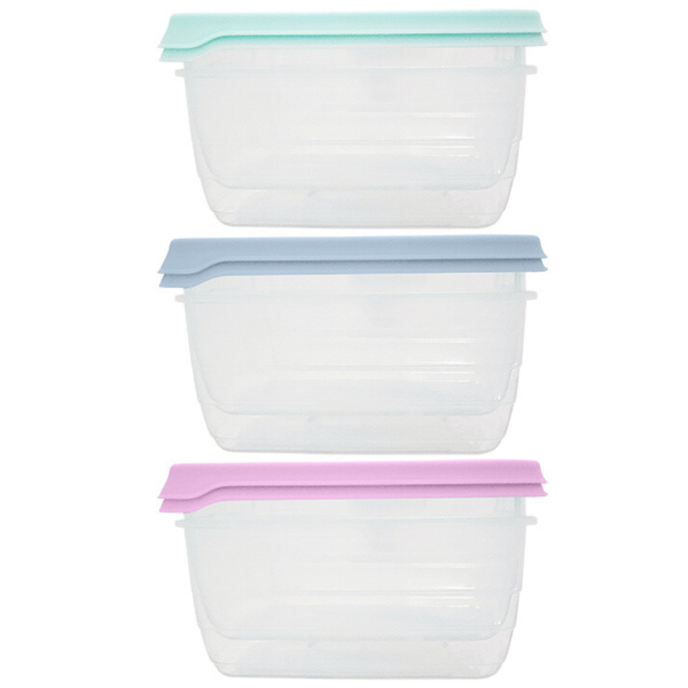 Snazzee Food Storage Set of 2 Square 1200ml(1)