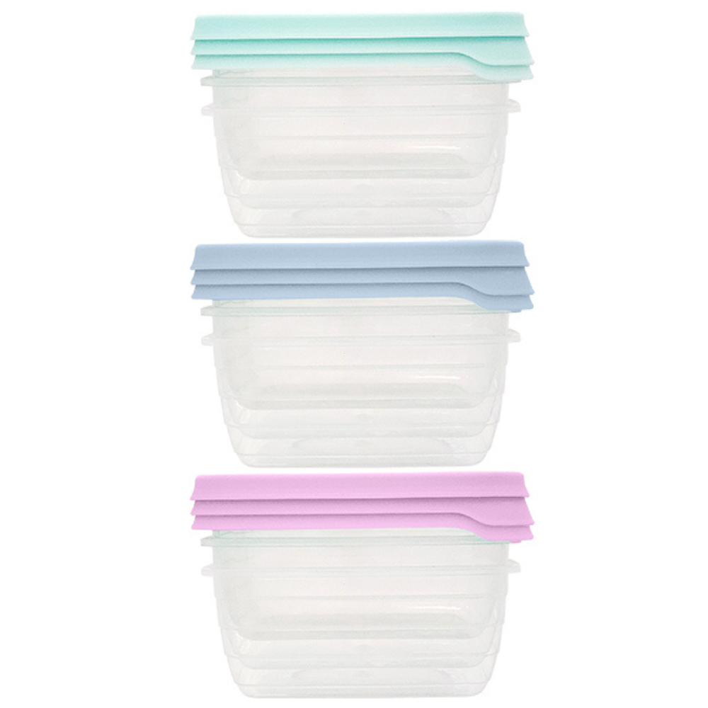 Snazzee Food Storage Set of 3 Square 600ml(1)