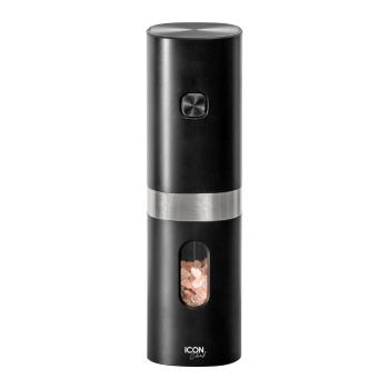 Icon Chef Electric Salt Pepper Mill 18cm Black