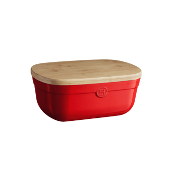 Emile Henry Bread Box Burgundy