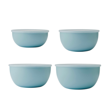KitchenAid 4 Piece Meal Prep Bowls Set with Lids Mineral Water