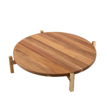 Ladelle Gather Elevated Acacia Lazy Susan