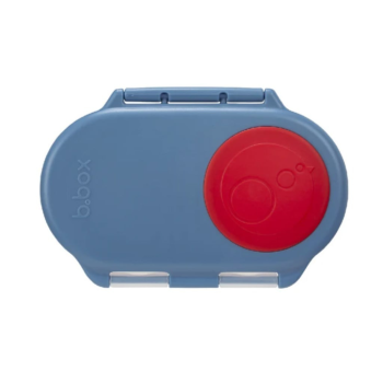 B.box Snackbox Blue Blaze plan view image on a white background.