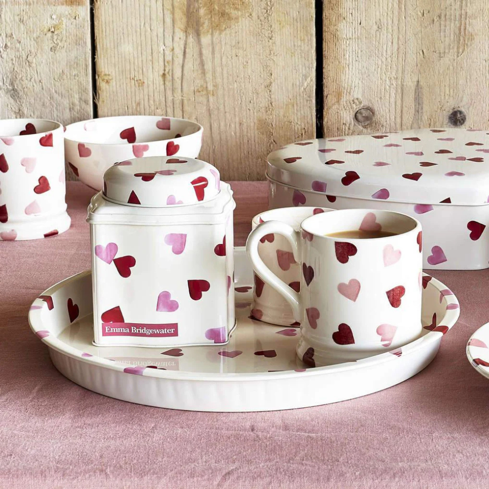 Emma Bridgewater Pink Hearts Round Tray(2)