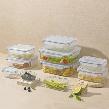 Glasslock Tempered Glass 10 Piece Container Set (1)