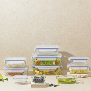 Glasslock Tempered Glass 10 Piece Container Set (3)