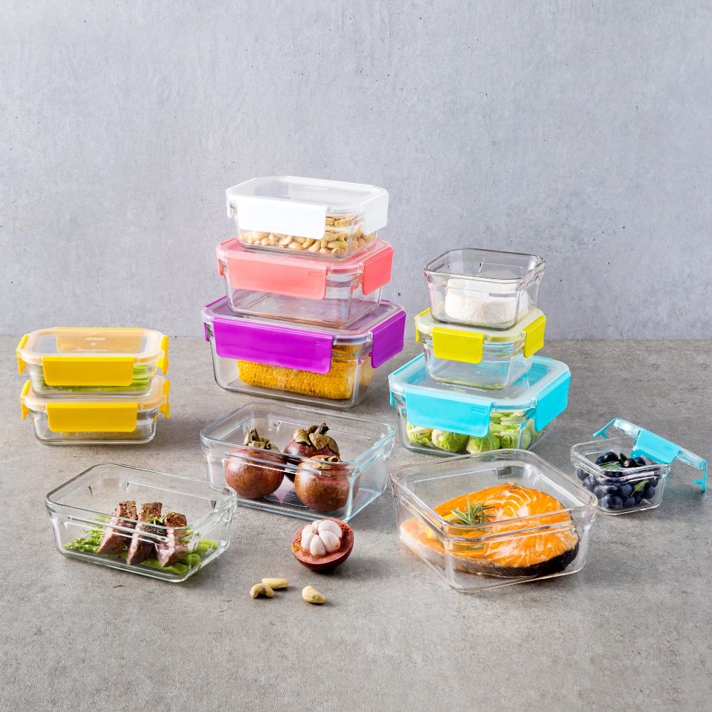 Glasslock Tempered Glass 12 Piece Oven Safe Container Set (1)
