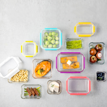 Glasslock Tempered Glass 12 Piece Oven Safe Container Set
