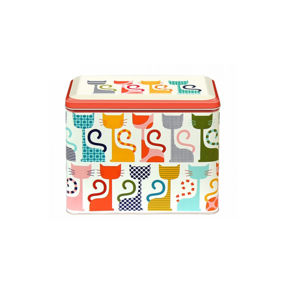 Kate Rhees Cats Hinged Rectangle Tin