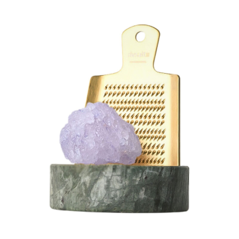 Rivsalt Rock & Salt Grater with Marble Stand