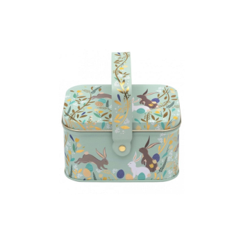 Sara Miller Easter Rectangle Tin with Handle