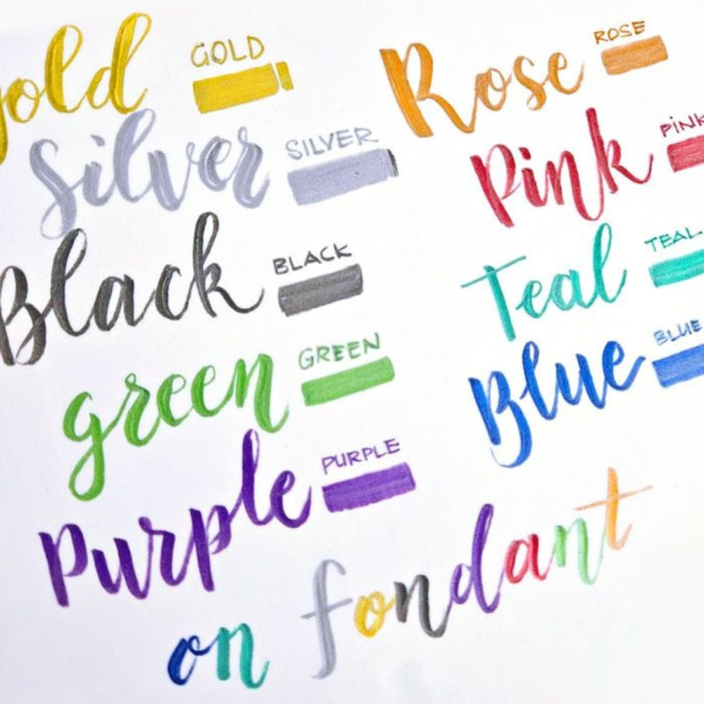 VIVID Edible Metallic Markers Set of 4