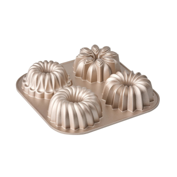 Bakemaster Champagne Assorted Mini Bundt Pan 24x24cm