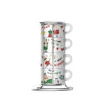 Bialetti Cappuccino 4 Cup Stack