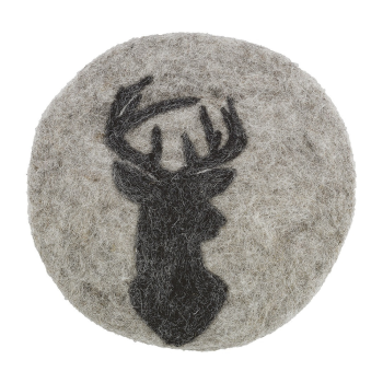 Cilio Stag Coaster Grey 21cm