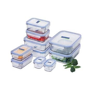 Glasslock Tempered Glass 10 Piece Container Set