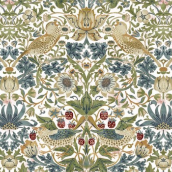 IHR Lunch Napkin Strawberry Thief White