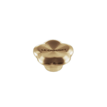 Le Creuset Signature Flower Light Gold Knob 4.7cm
