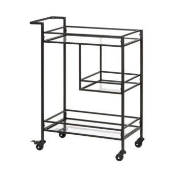 Tempa Bradley Black Bar Cart