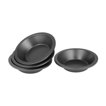 Bakemaster Non-Stick Round Pie Dish 12.5cm Set of 4