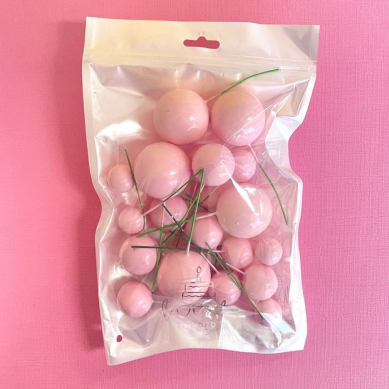 Cake-Craft-Deco-Foam-Ball-Topper-Baby-Pink (1)