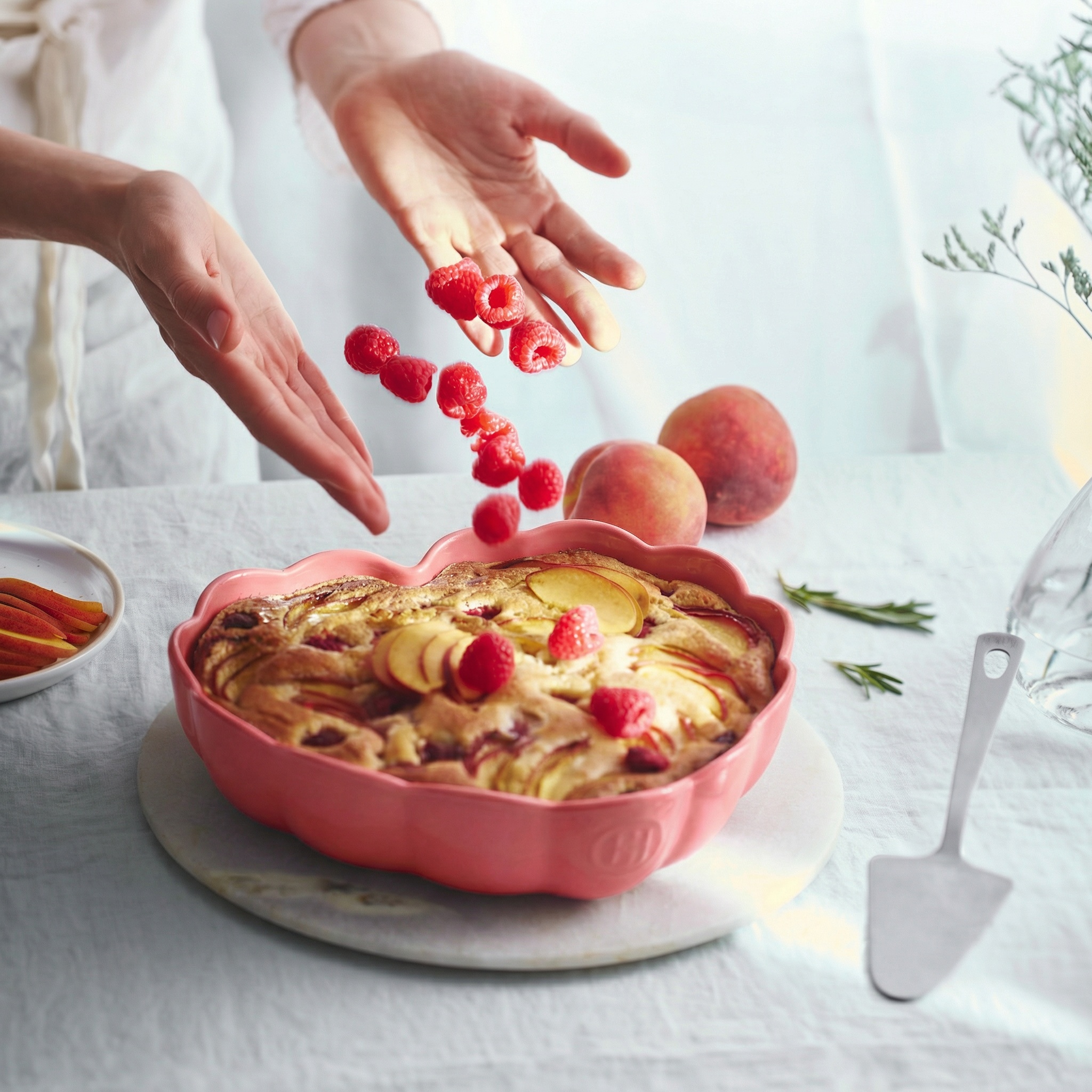 Emile Henry Madeleine Heart Dish Candy Rose LS