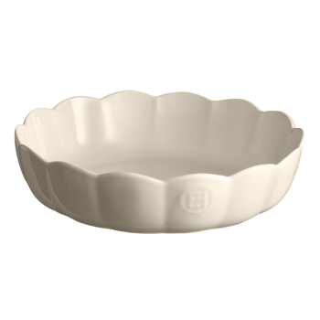 Emile Henry Madeleine Round Dish 37cm Clay