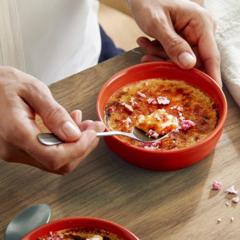 Ramekin full of food.
