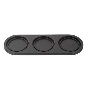 FinaMill Black Trio Stackable Tray