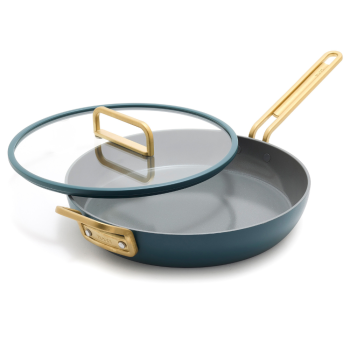 GreenPan Stanley Tucci™ Ceramic Non-Stick Frypan with Lid 30cm Venetian Teal
