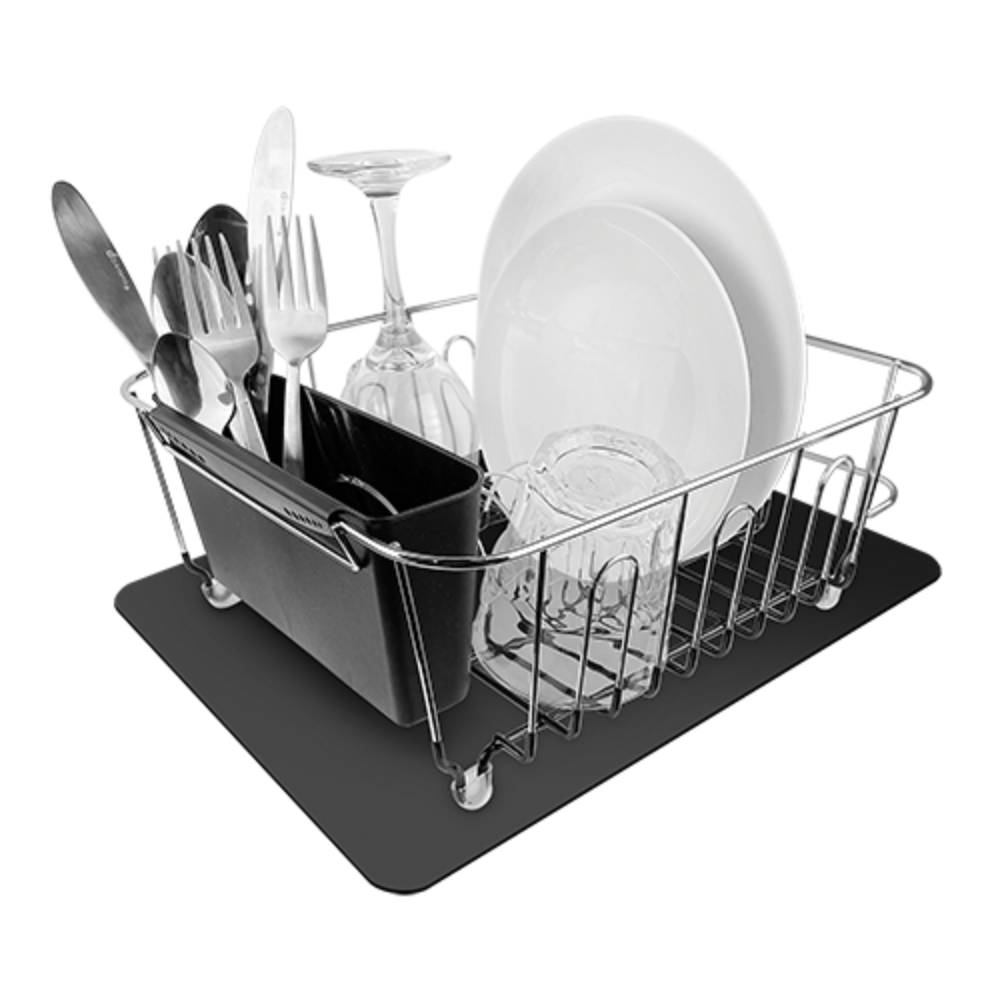 QUICK DRY DISH MAT 45X30 BLACK (1)