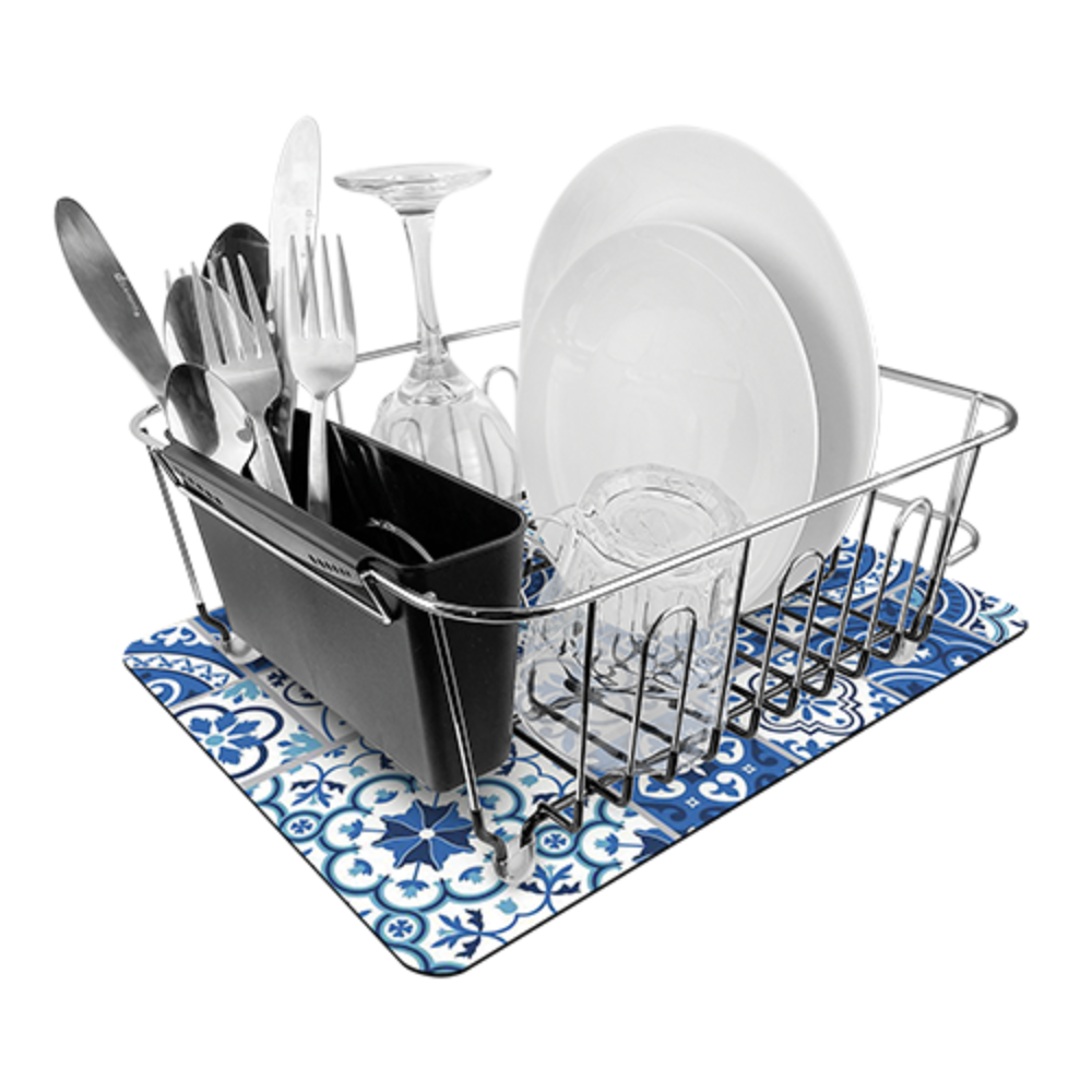 QUICK DRY DISH MAT 45X30 Blue (1)