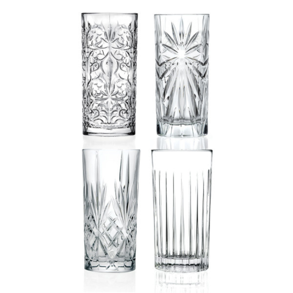 RCR Mixed Highball Tumbler 355ml Set of 4