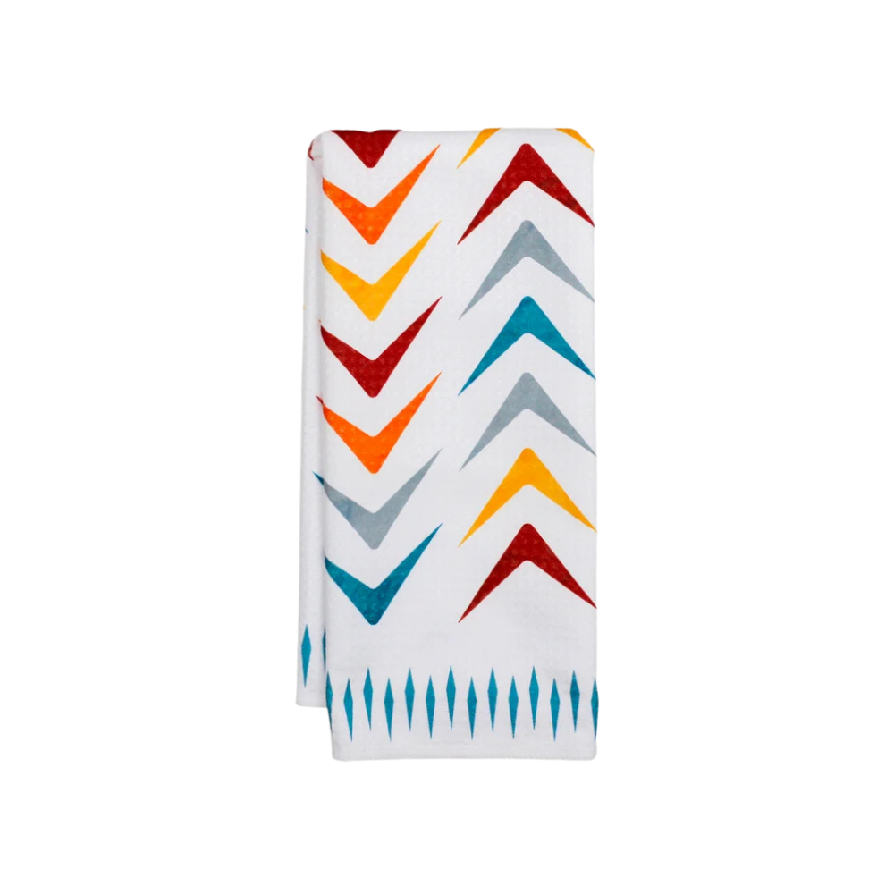 Render Dish Towel Mid-Century Chevron