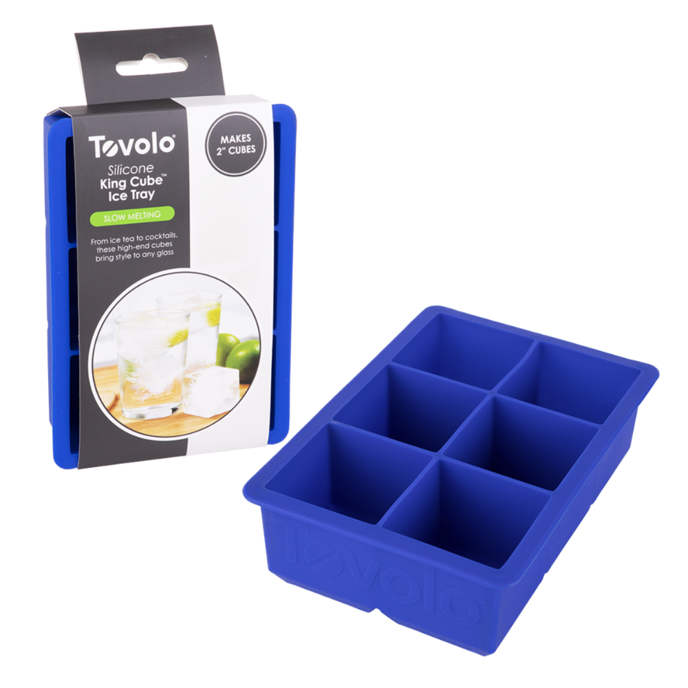 Tovolo King Cube Ice Tray Blue